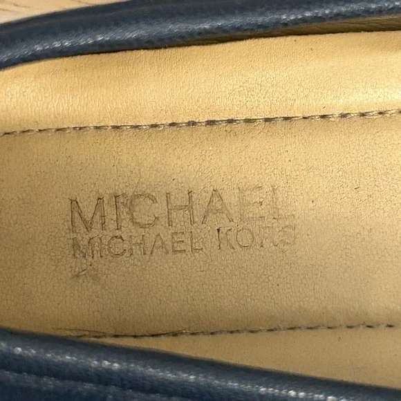 Michael Kors Hamilton Leather Loafers Metallic Gold-Decorative Lock - Picture 6 of 12